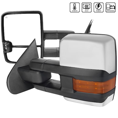 Spec-D Tuning 14-16 Chevy Silverado Towing Mirrors, RMX-SIV14G2HP-TS-FS RMX-SIV14G2HP-TS-FS